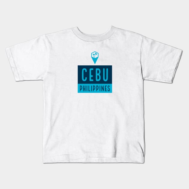 Cebu Philippines Travel Love Kids T-Shirt by cricky